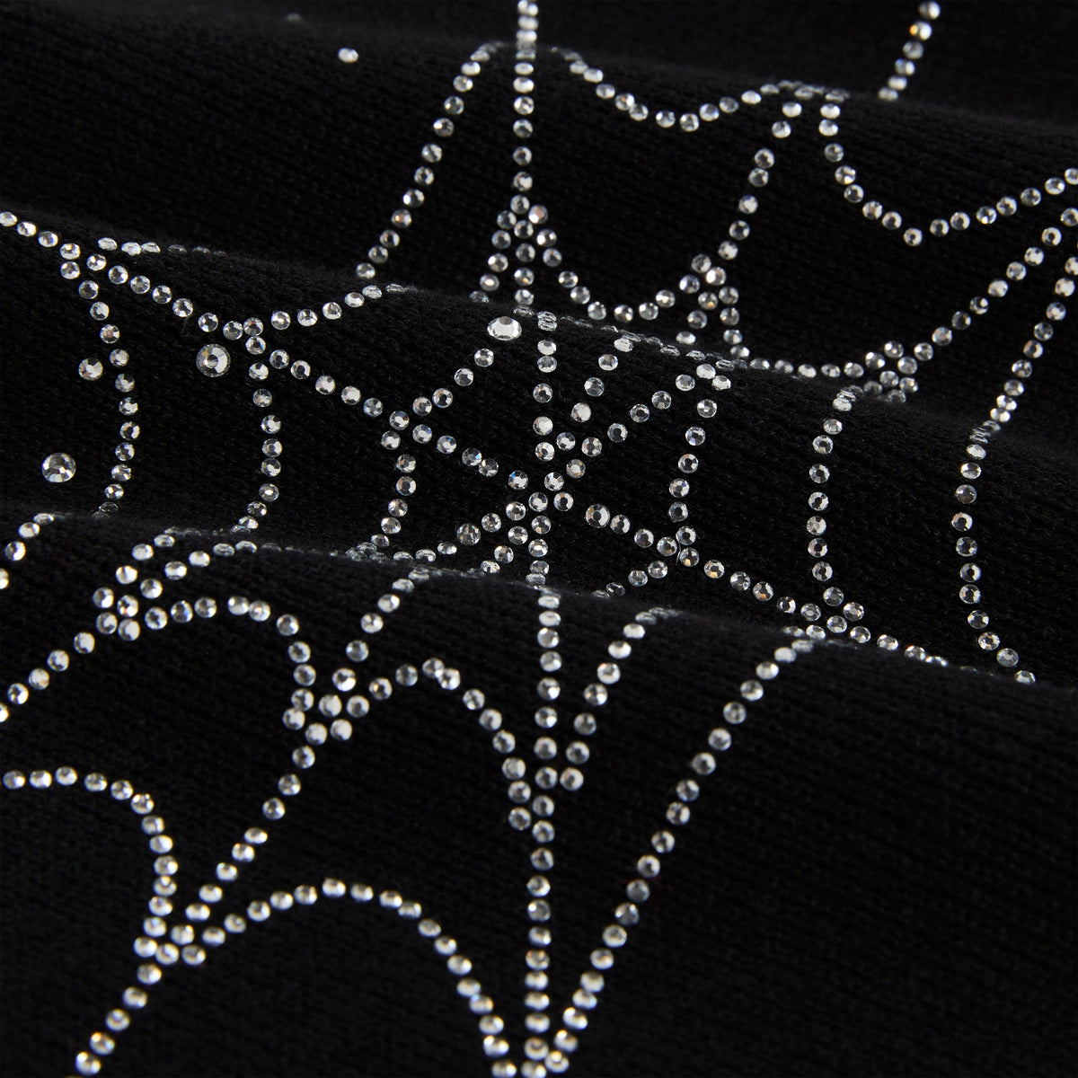 RHINESTONE SILK SKULLY