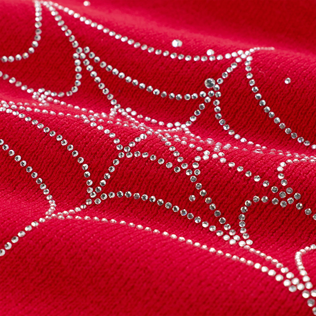 RHINESTONE SILK SKULLY