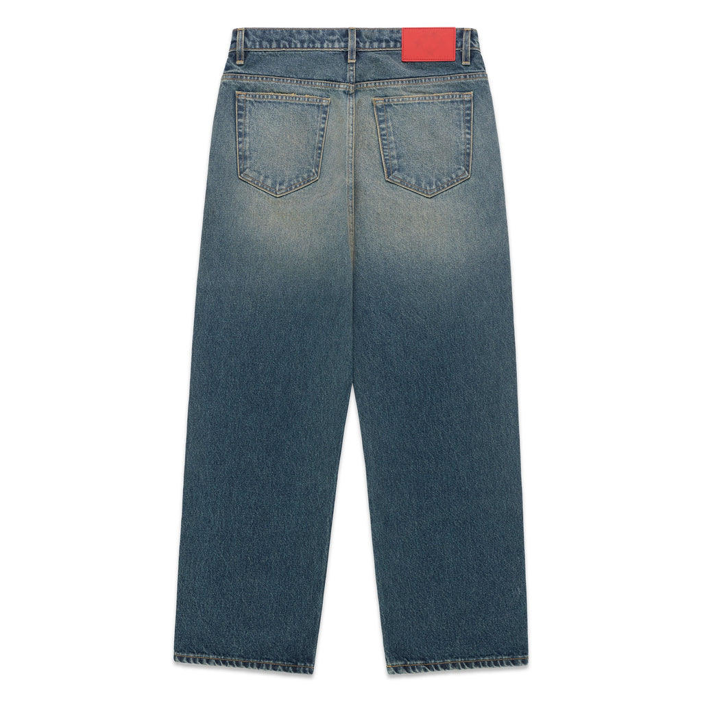 MULTI PRINT STUDDED DENIM