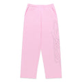 RHINESTONE SCRIPT WIDE LEG SWEATPANT