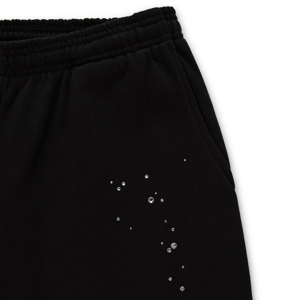 RHINESTONE SILK SWEATPANT