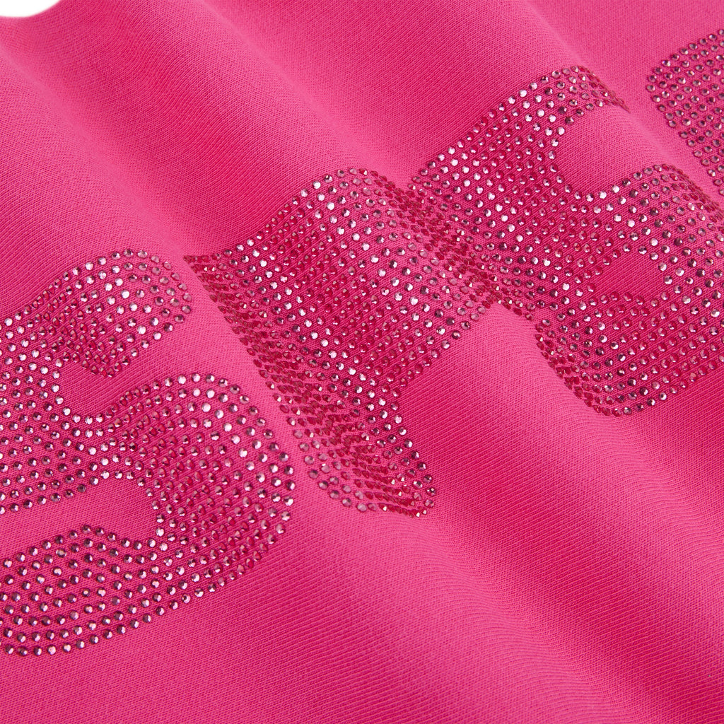 RHINESTONE SILK SWEATPANT