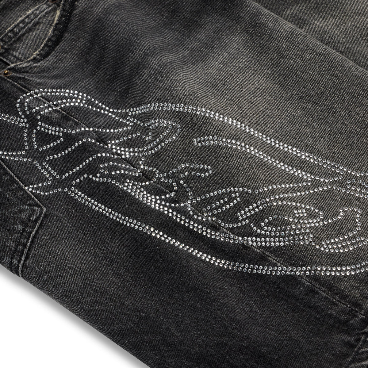 SCRIPT WEB DENIM SHORT