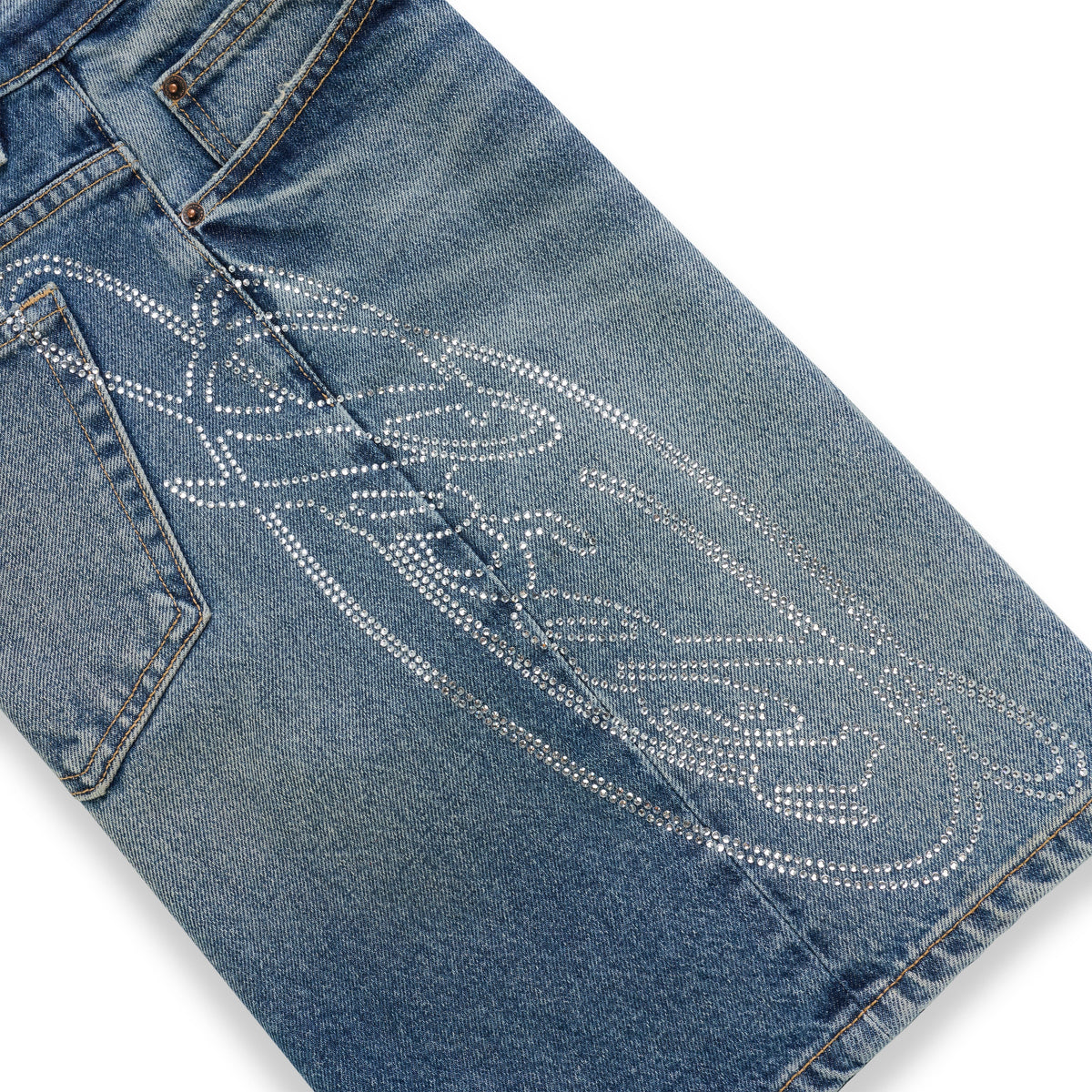 SCRIPT WEB DENIM SHORT