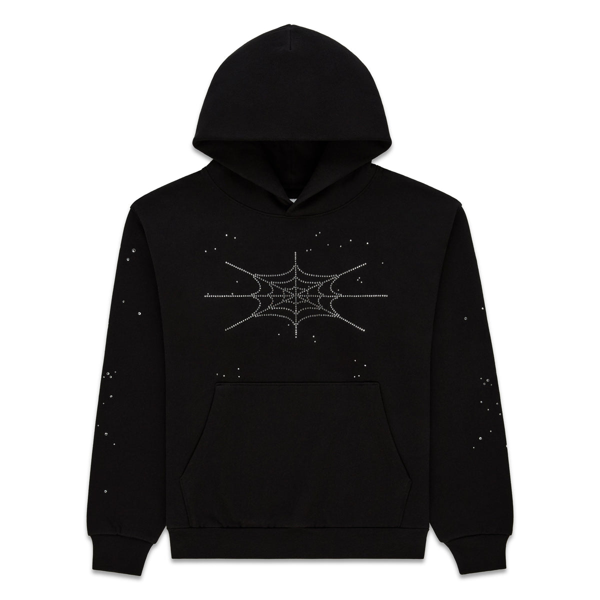 RHINESTONE SILK HOODIE