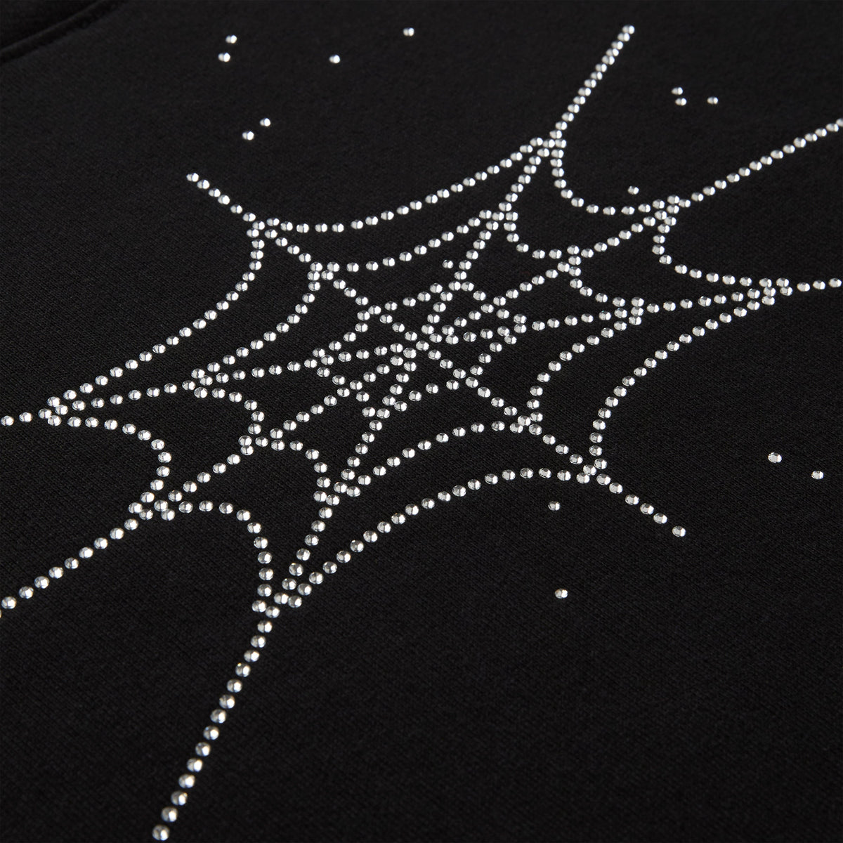 RHINESTONE SILK HOODIE