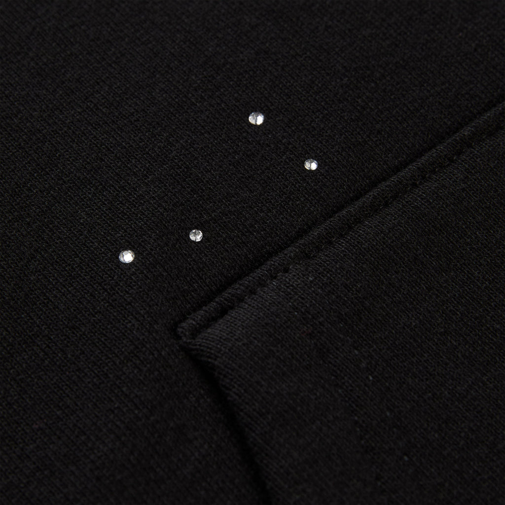 RHINESTONE SILK HOODIE