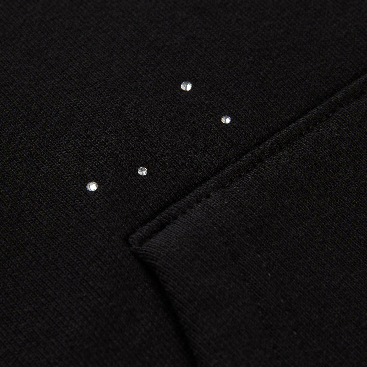 RHINESTONE SILK HOODIE