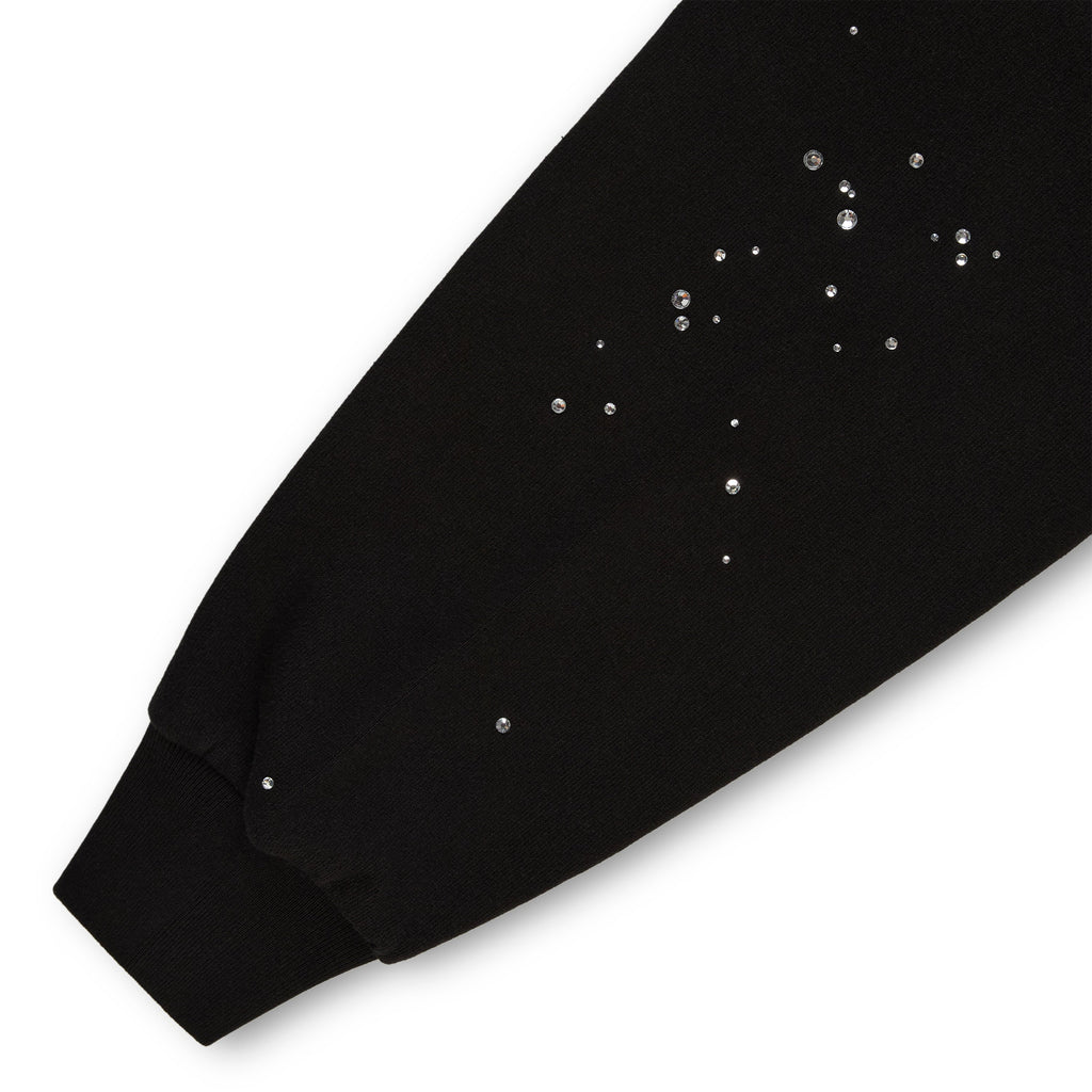 RHINESTONE SILK HOODIE