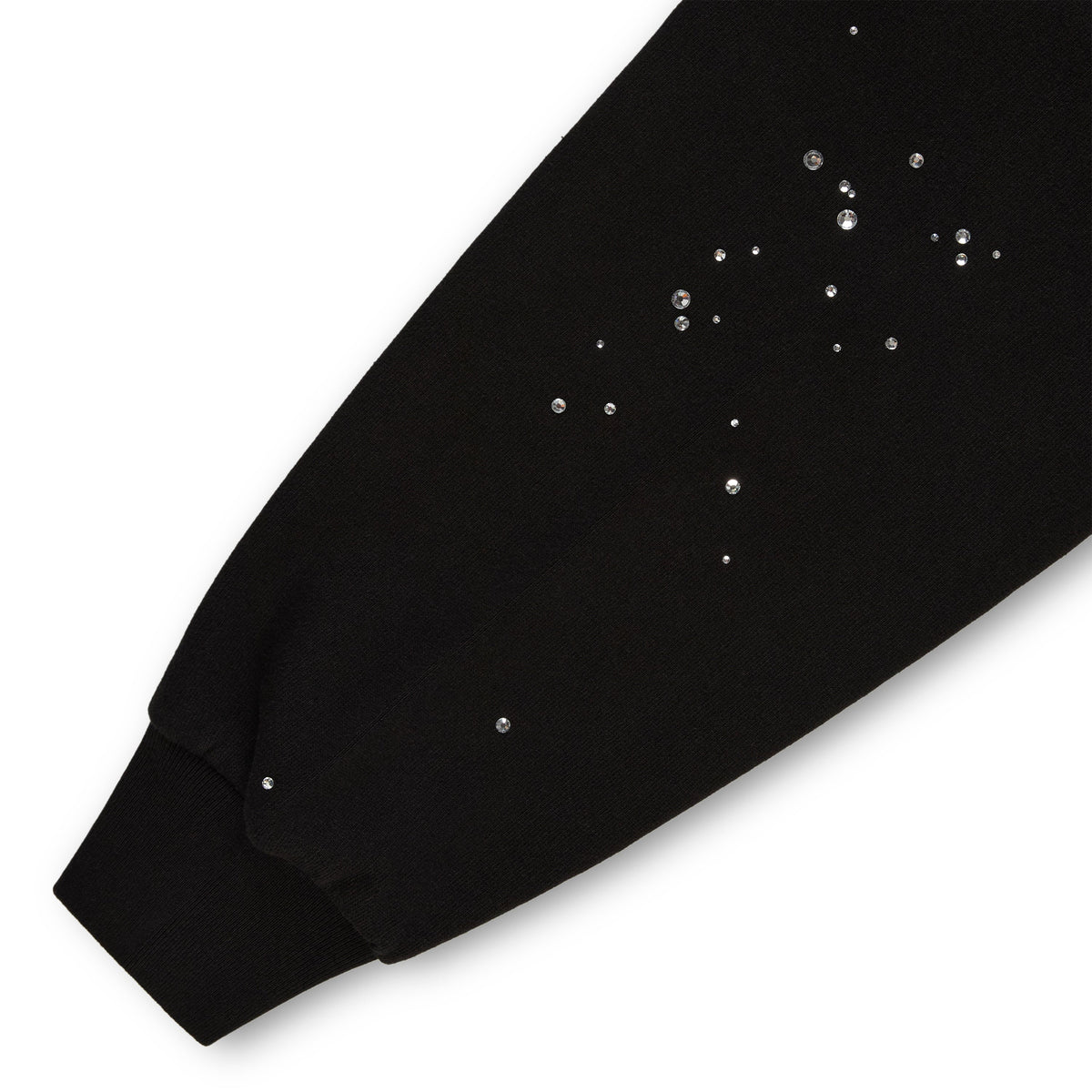 RHINESTONE SILK HOODIE