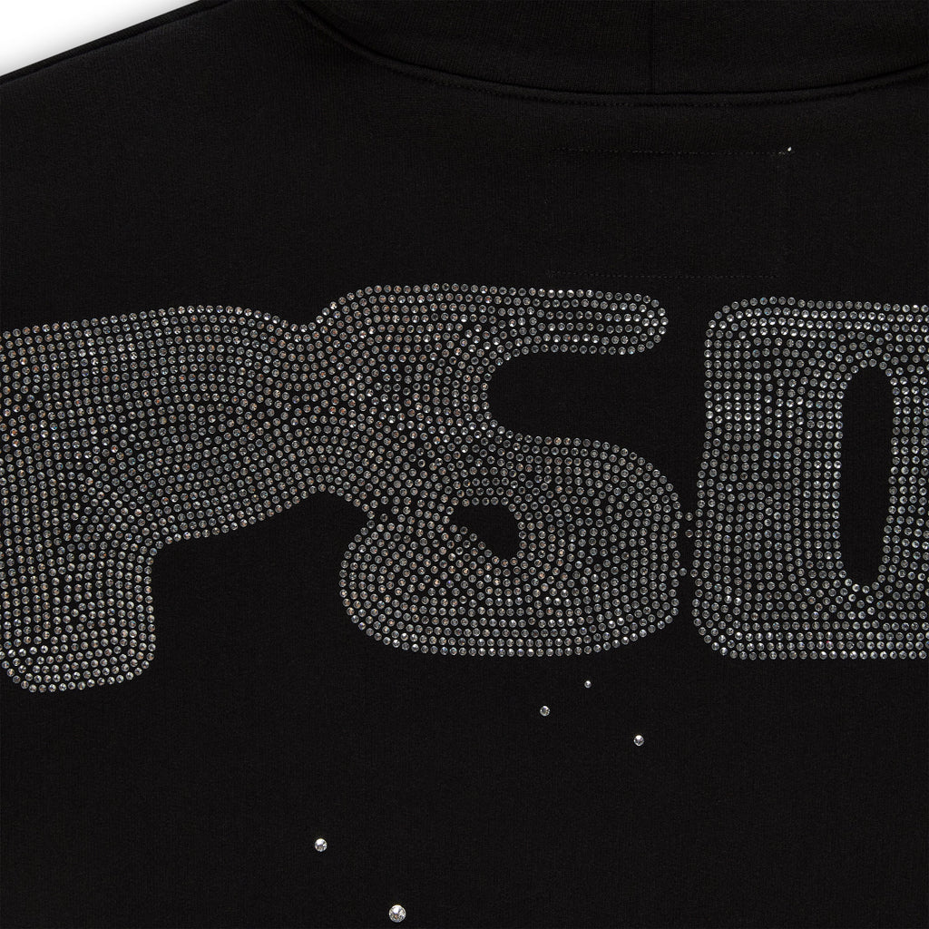 RHINESTONE SILK HOODIE