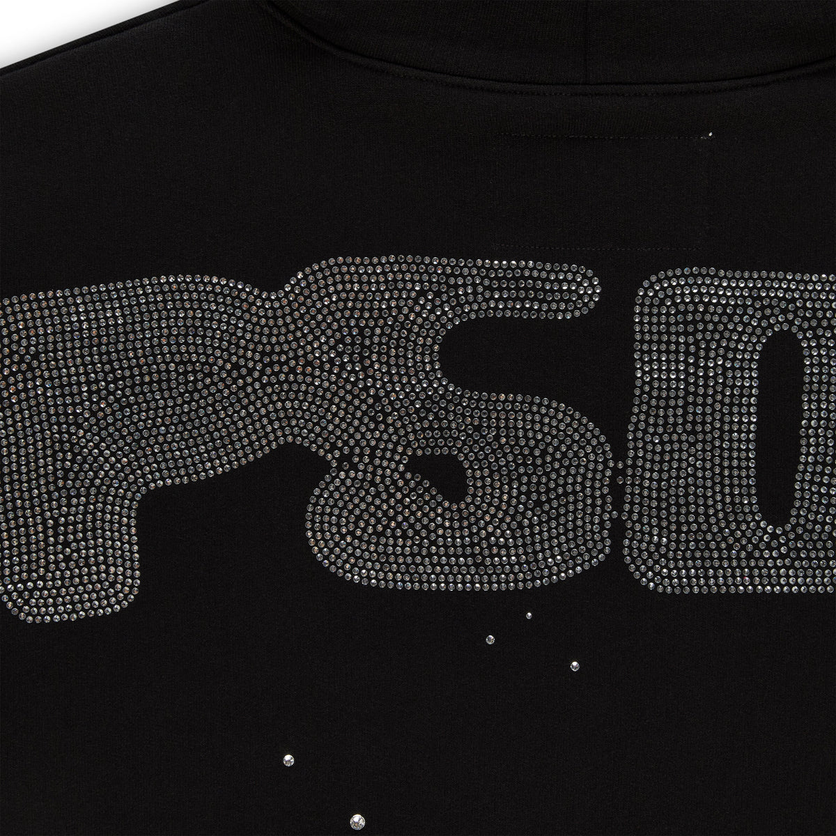 RHINESTONE SILK HOODIE