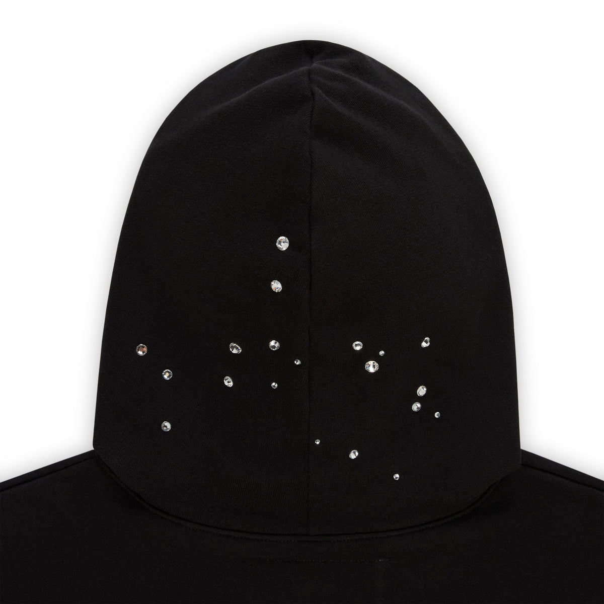 RHINESTONE SILK HOODIE