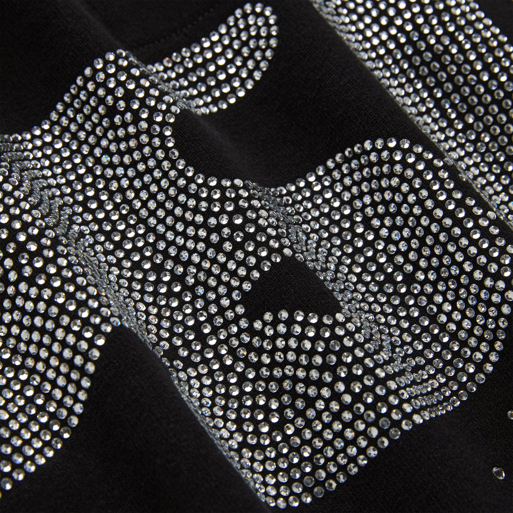 RHINESTONE SILK HOODIE