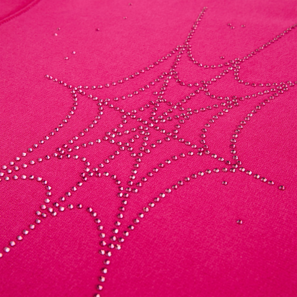 RHINESTONE SILK HOODIE