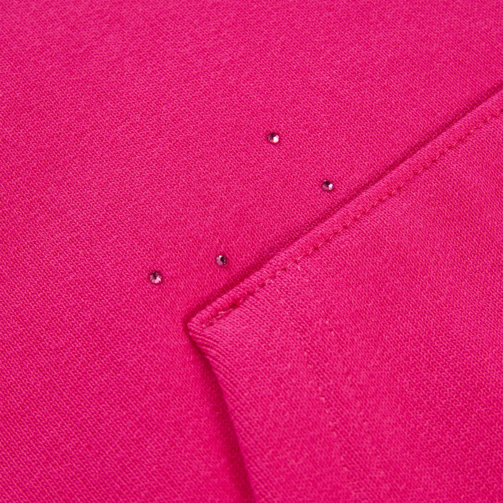 RHINESTONE SILK HOODIE