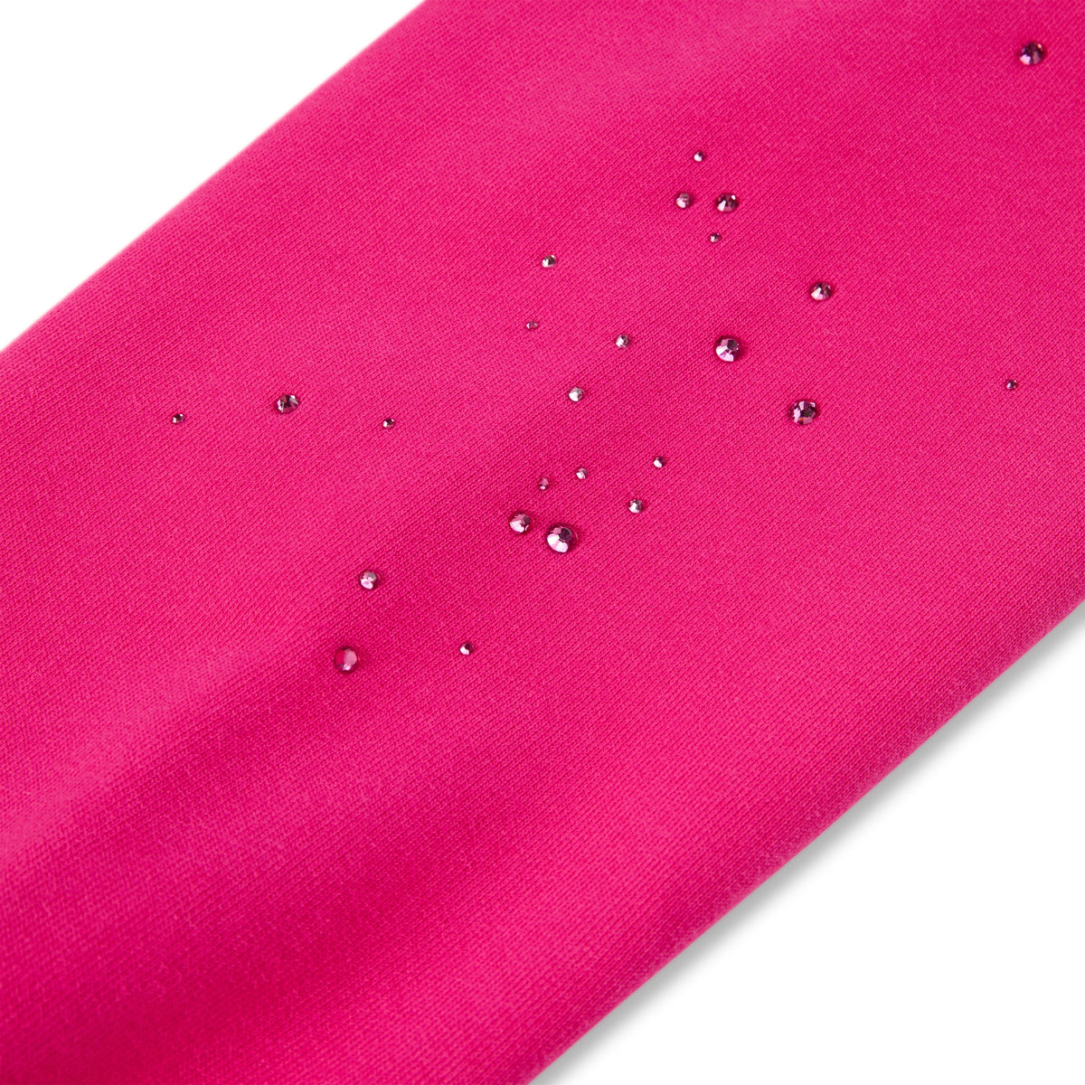 RHINESTONE SILK HOODIE