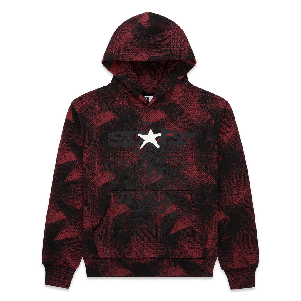 PLAID SPLATT HOODIE