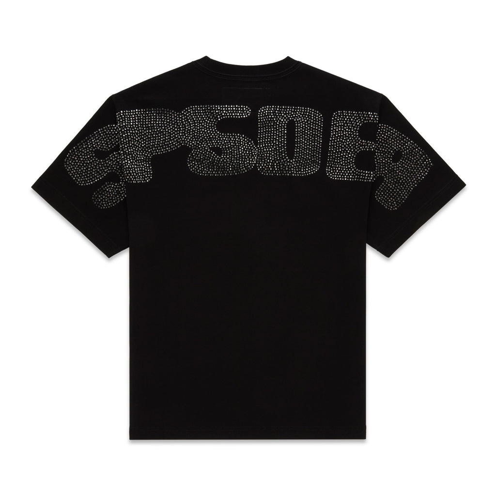RHINESTONE SILK TEE