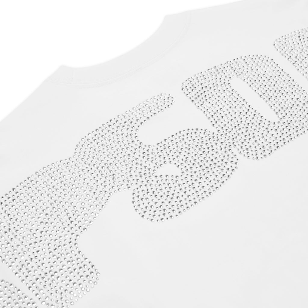 RHINESTONE SILK TEE