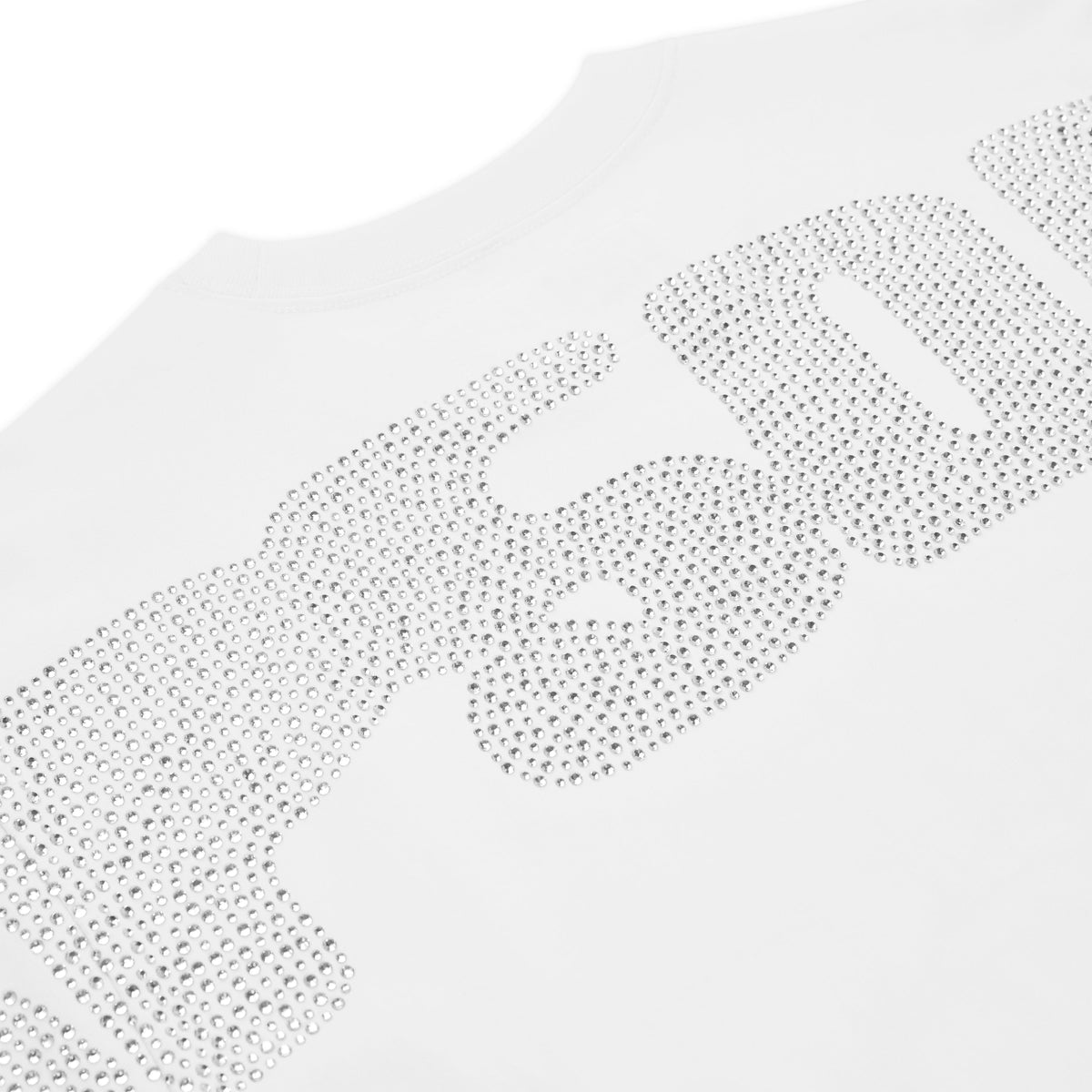 RHINESTONE SILK TEE