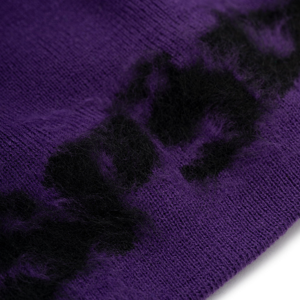 FUZZY LOGO MOHAIR BEANIE