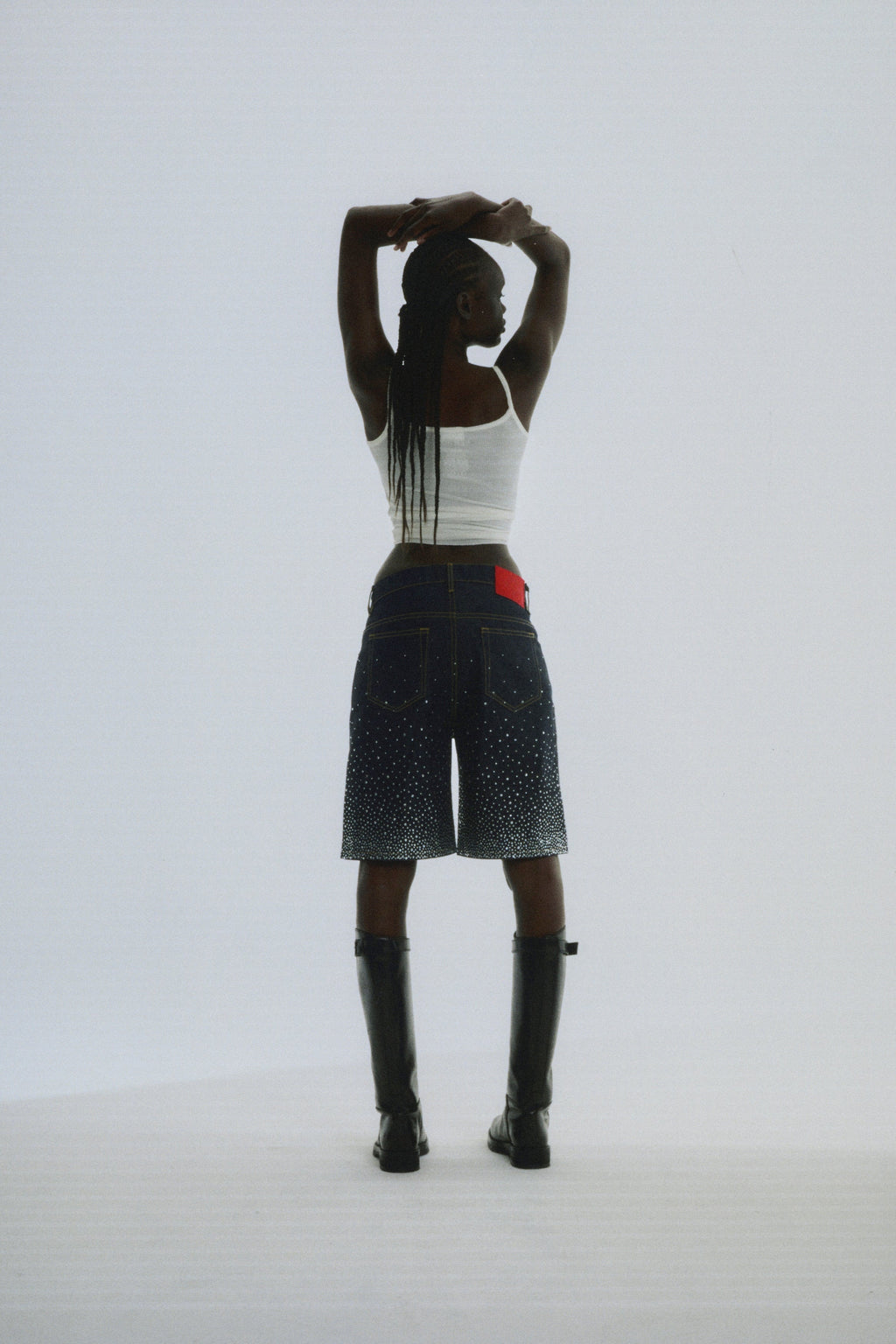 STAR DUST DENIM SHORT