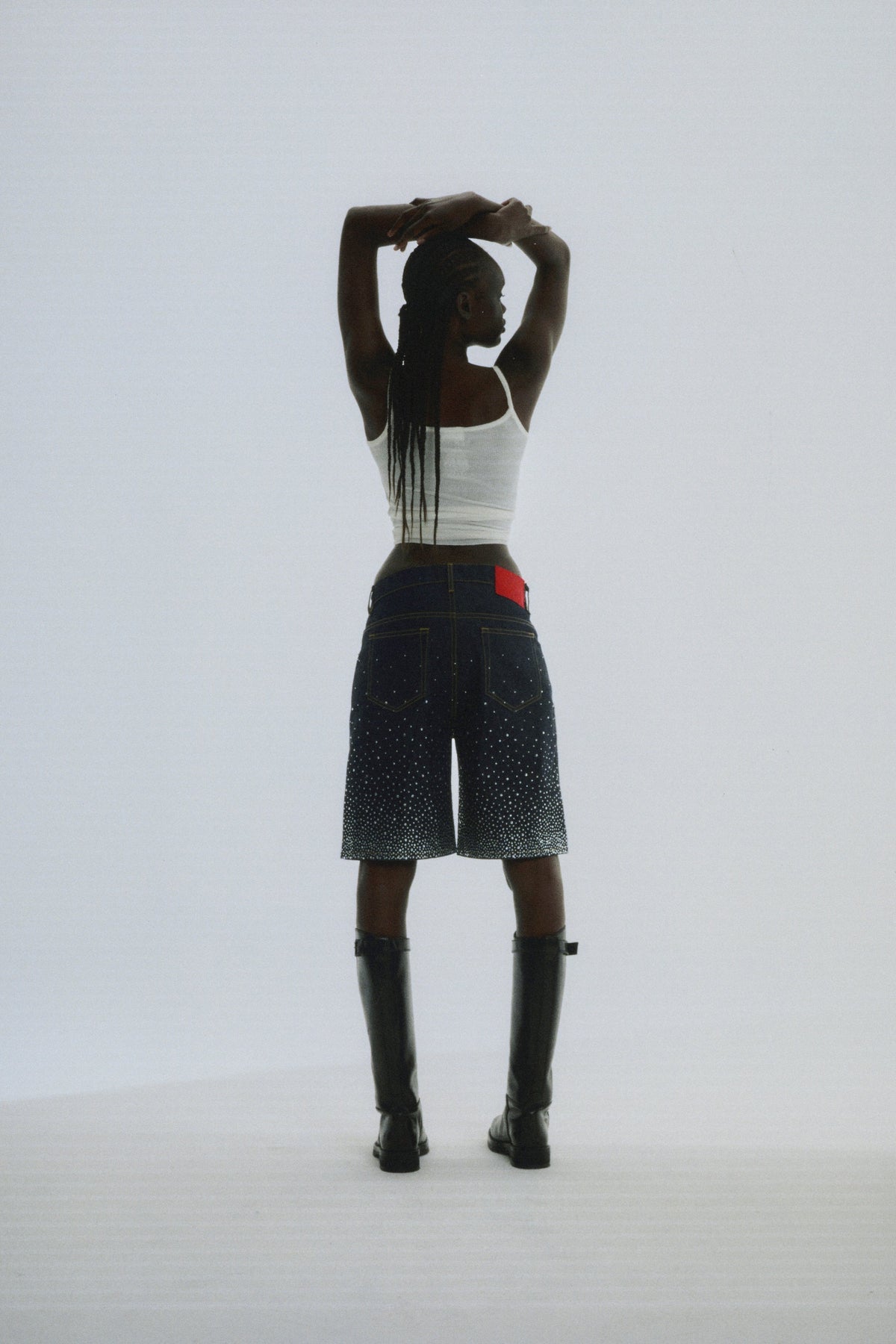 STAR DUST DENIM SHORT