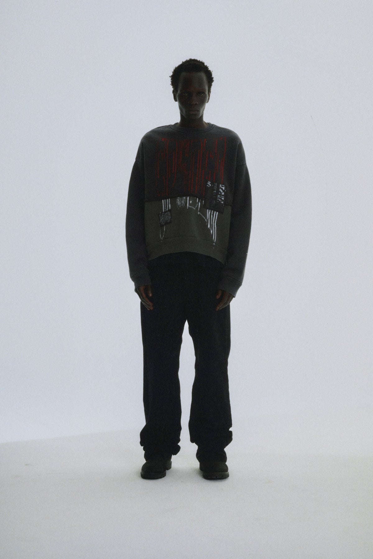 DIFFUSED COLLEGIATE CREWNECK