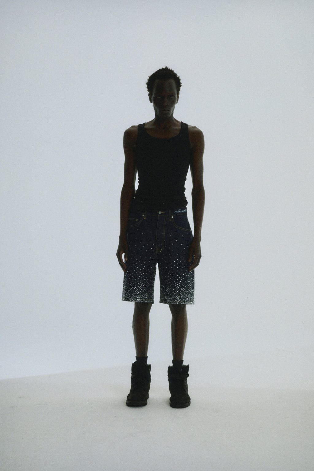 STAR DUST DENIM SHORT