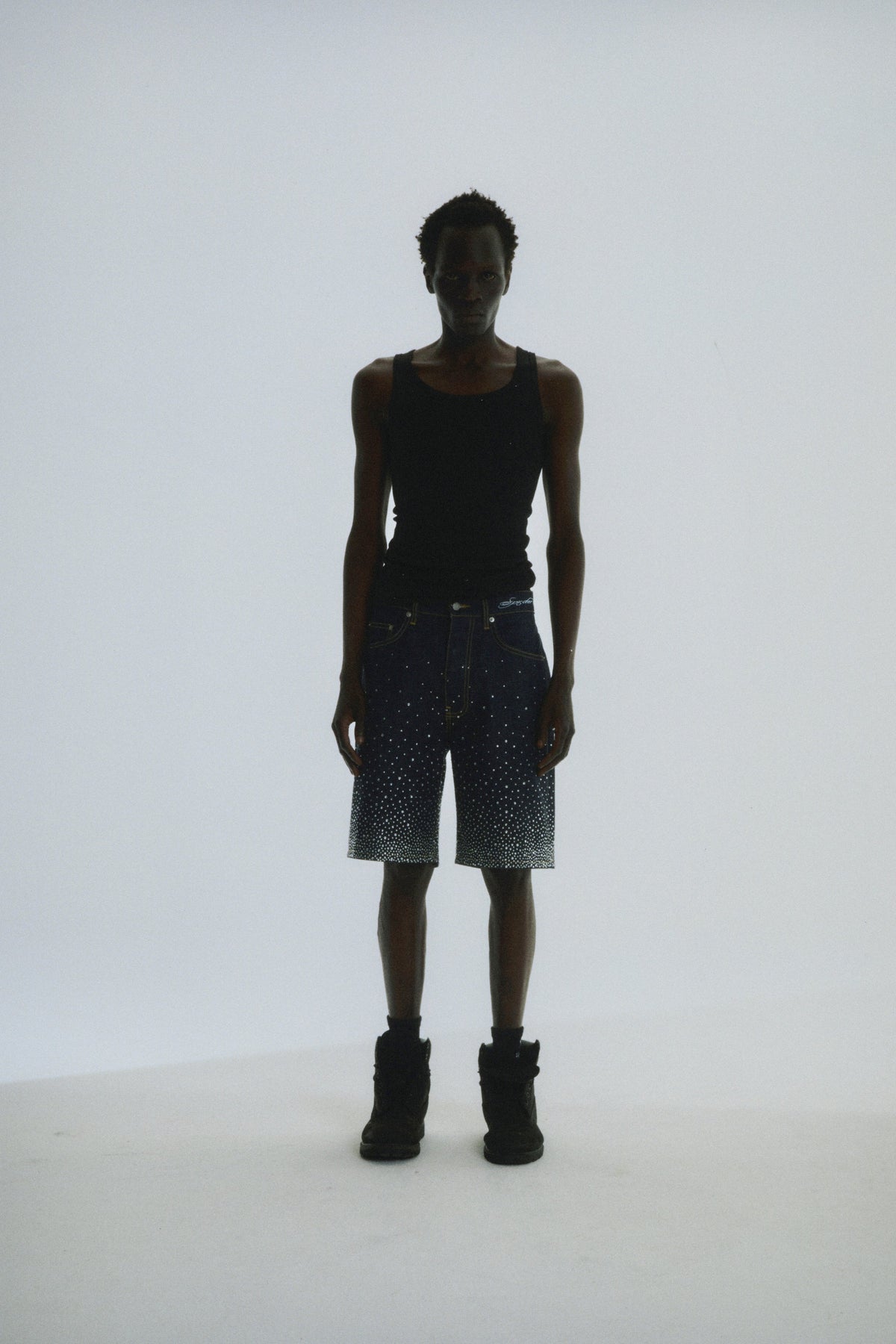 STAR DUST DENIM SHORT