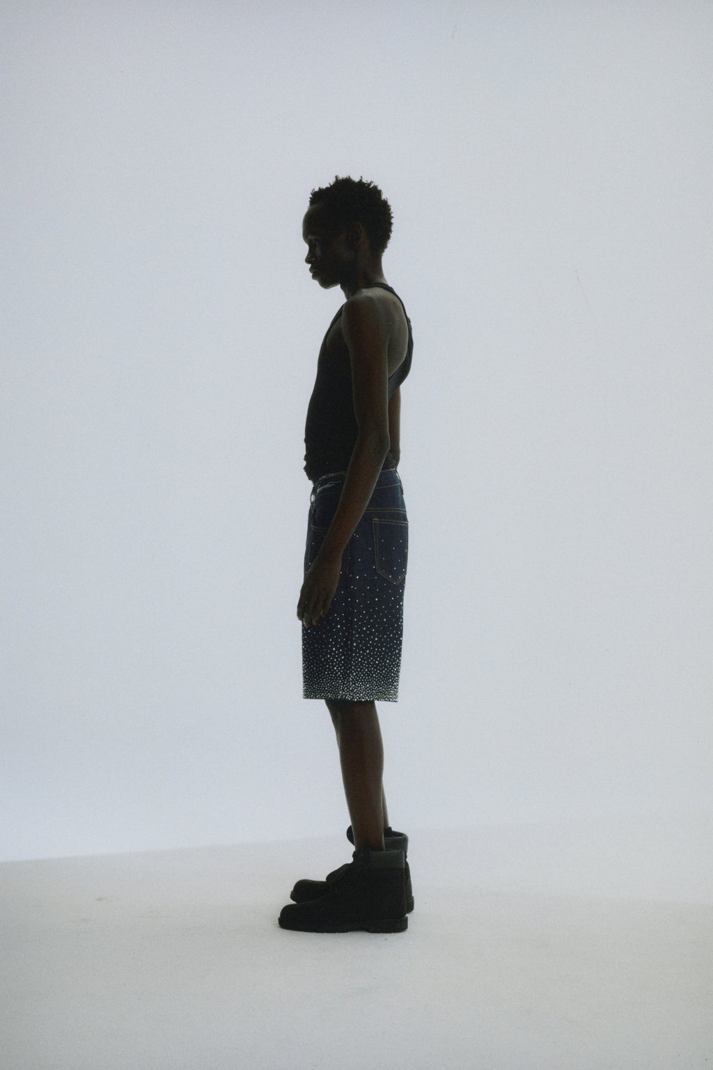 STAR DUST DENIM SHORT