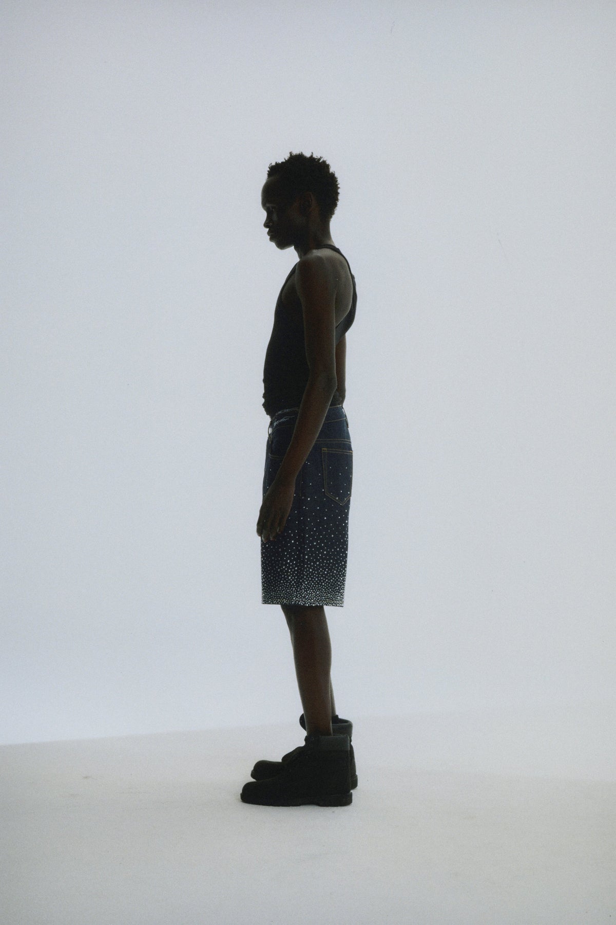 STAR DUST DENIM SHORT