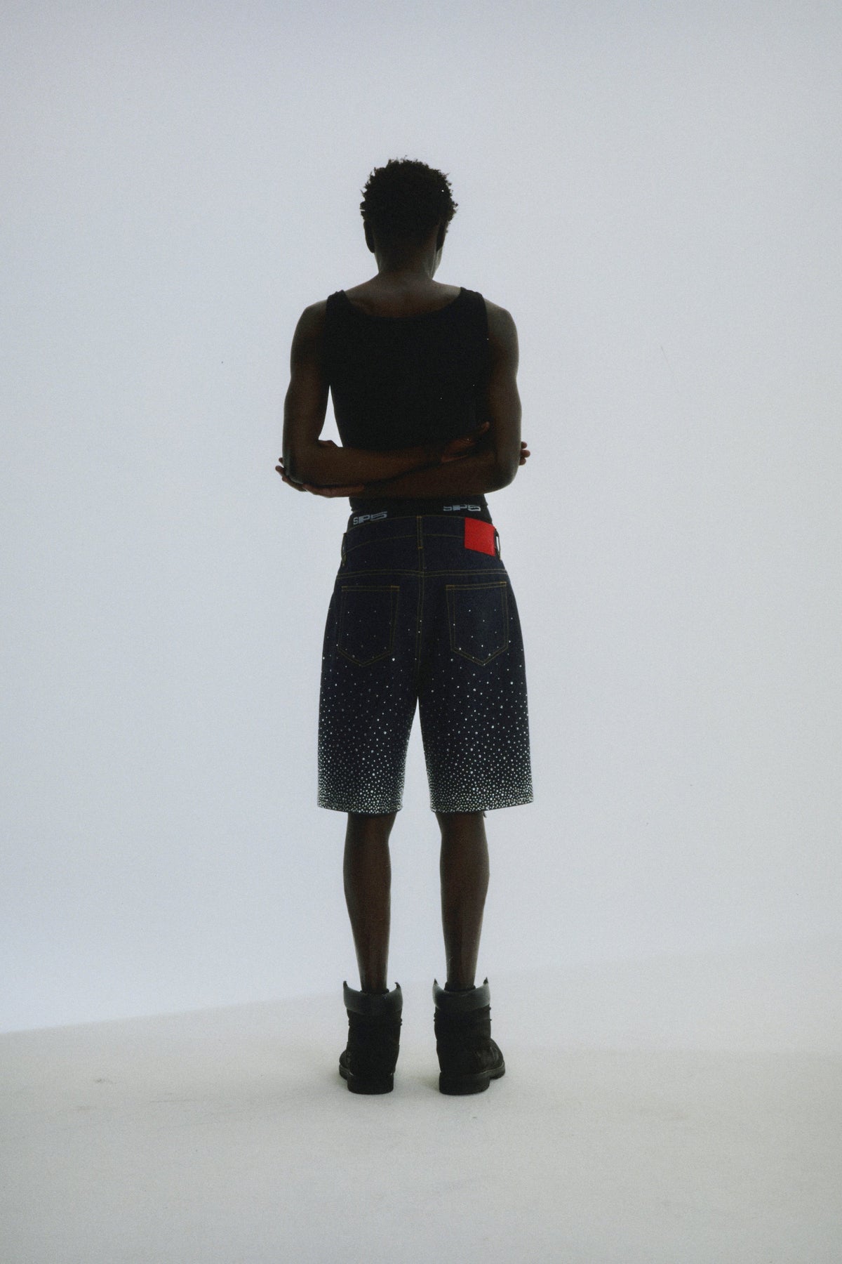 STAR DUST DENIM SHORT