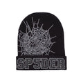 BLACK WEB BEANIE