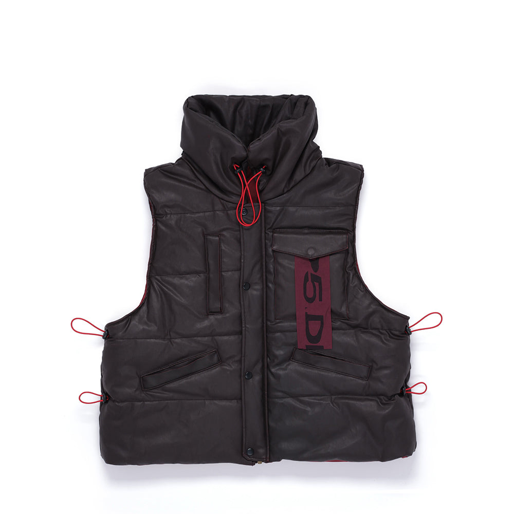 HOODED PUFFER VEST
