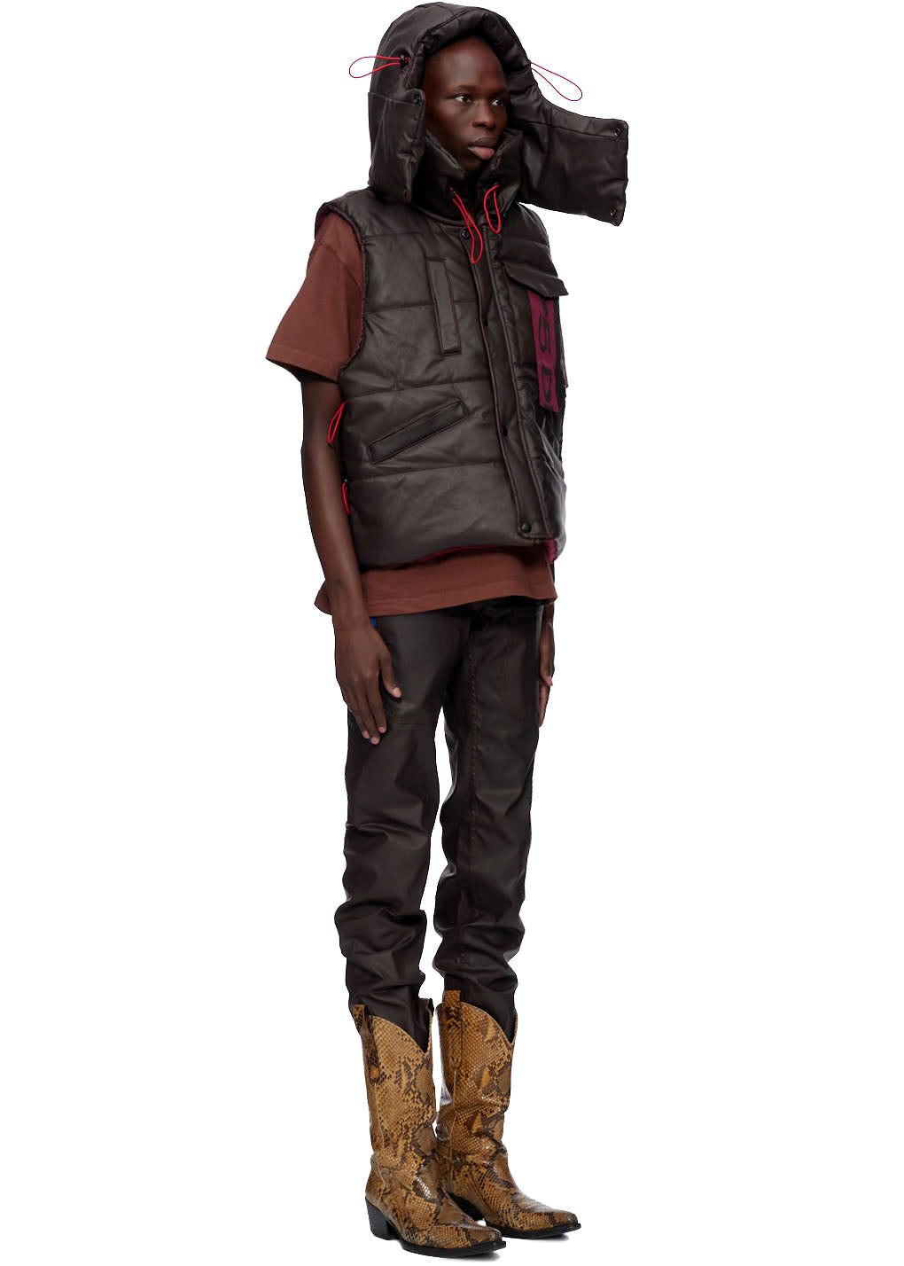 HOODED PUFFER VEST