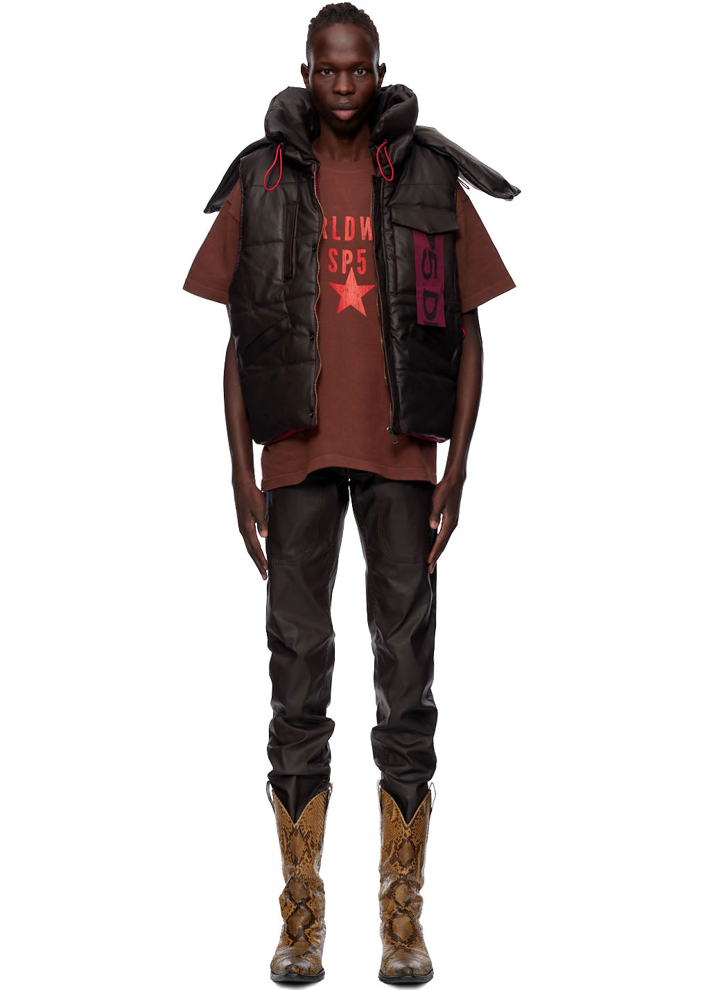 HOODED PUFFER VEST