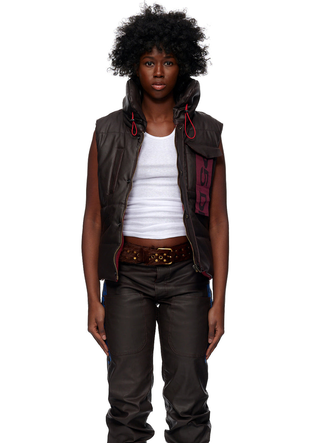 HOODED PUFFER VEST
