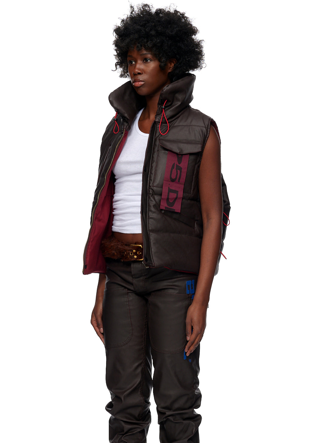HOODED PUFFER VEST