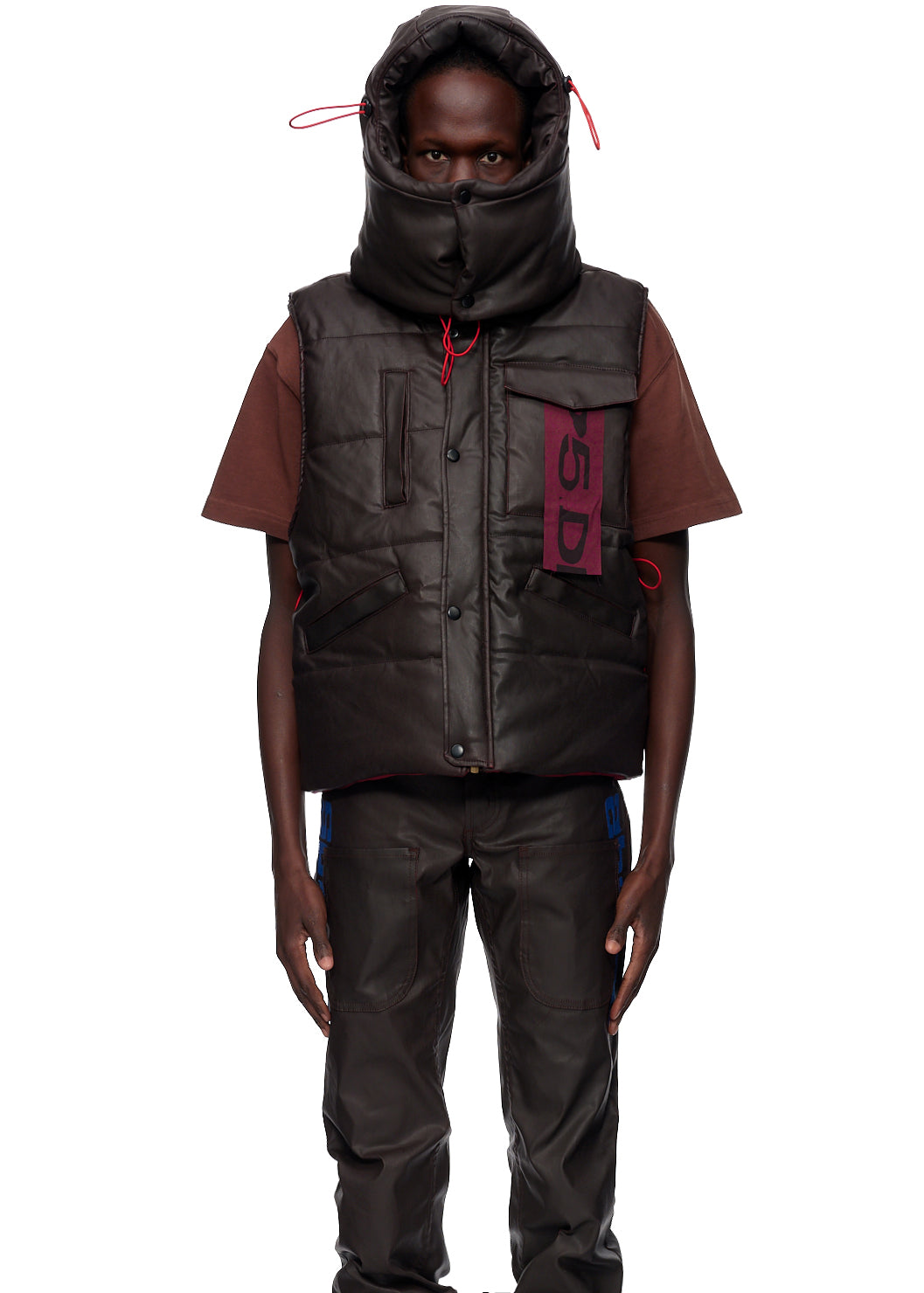 HOODED PUFFER VEST