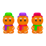 NeeDoh® Ginger Glowman | Glow-in-the-Dark Gingerbread Squish