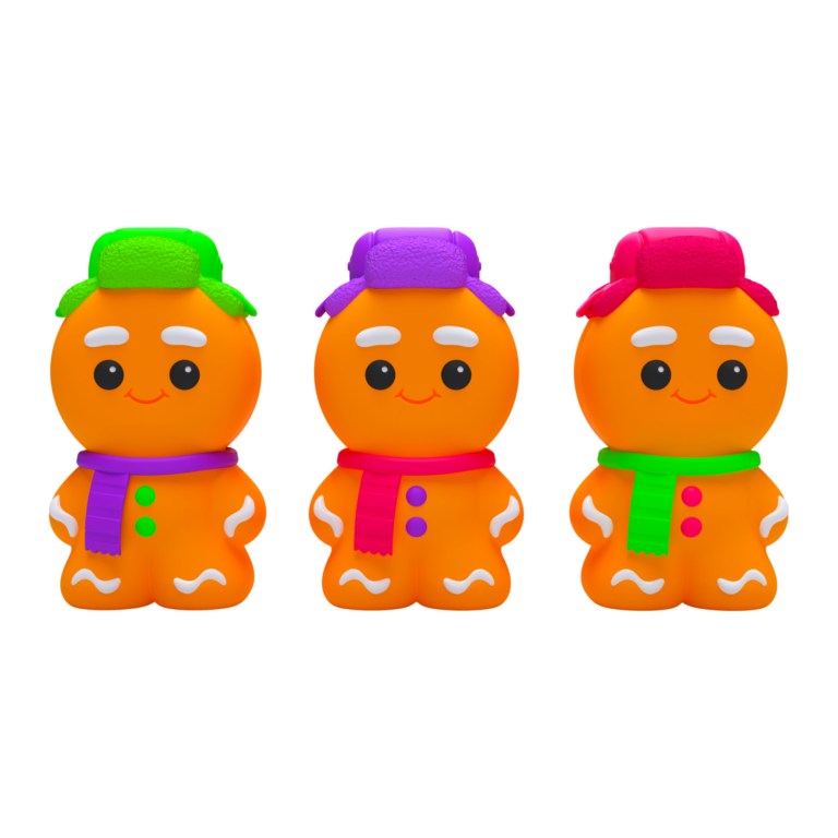 NeeDoh® Ginger Glowman | Glow-in-the-Dark Gingerbread Squish