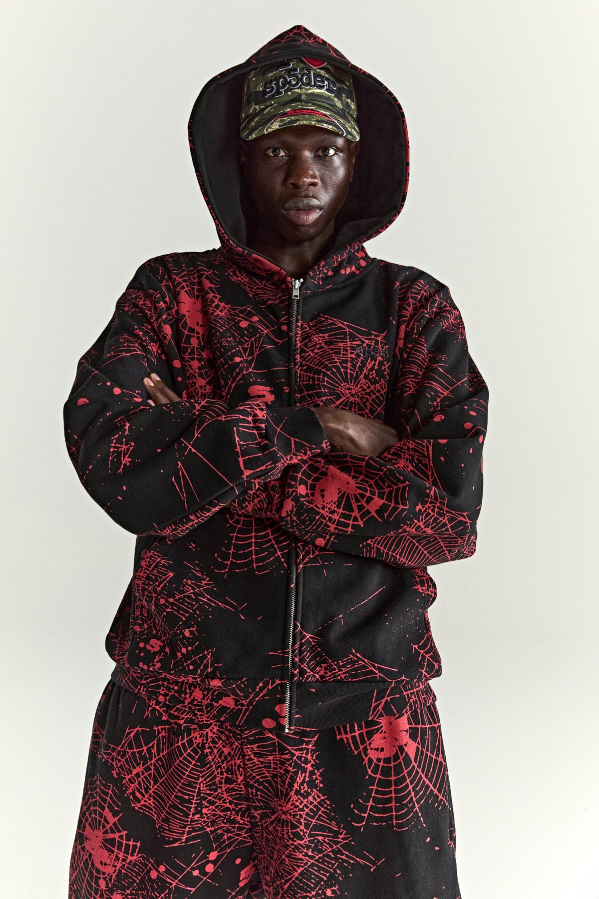 AOP WEB V2 ZIP UP HOODIE
