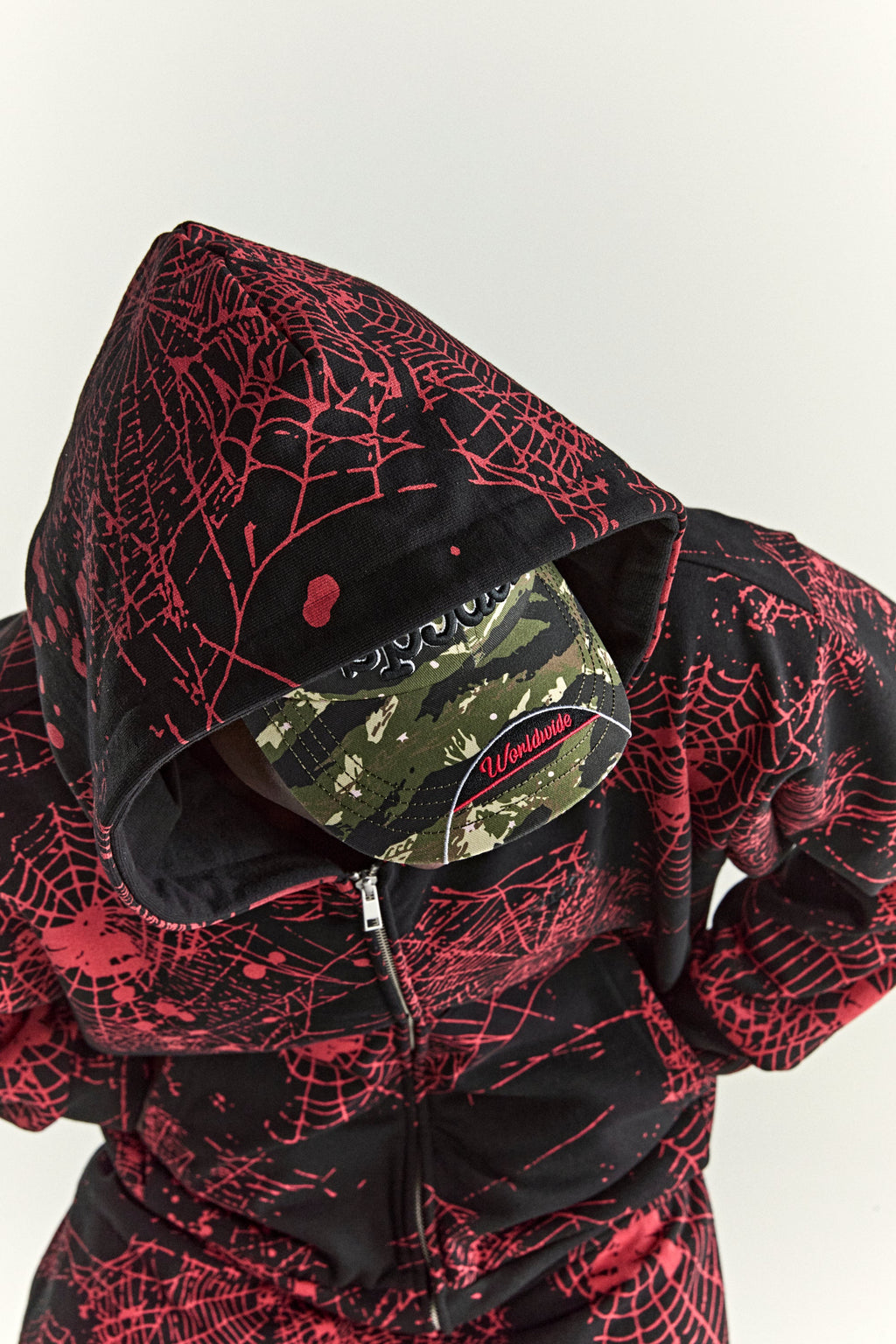 AOP WEB V2 ZIP UP HOODIE