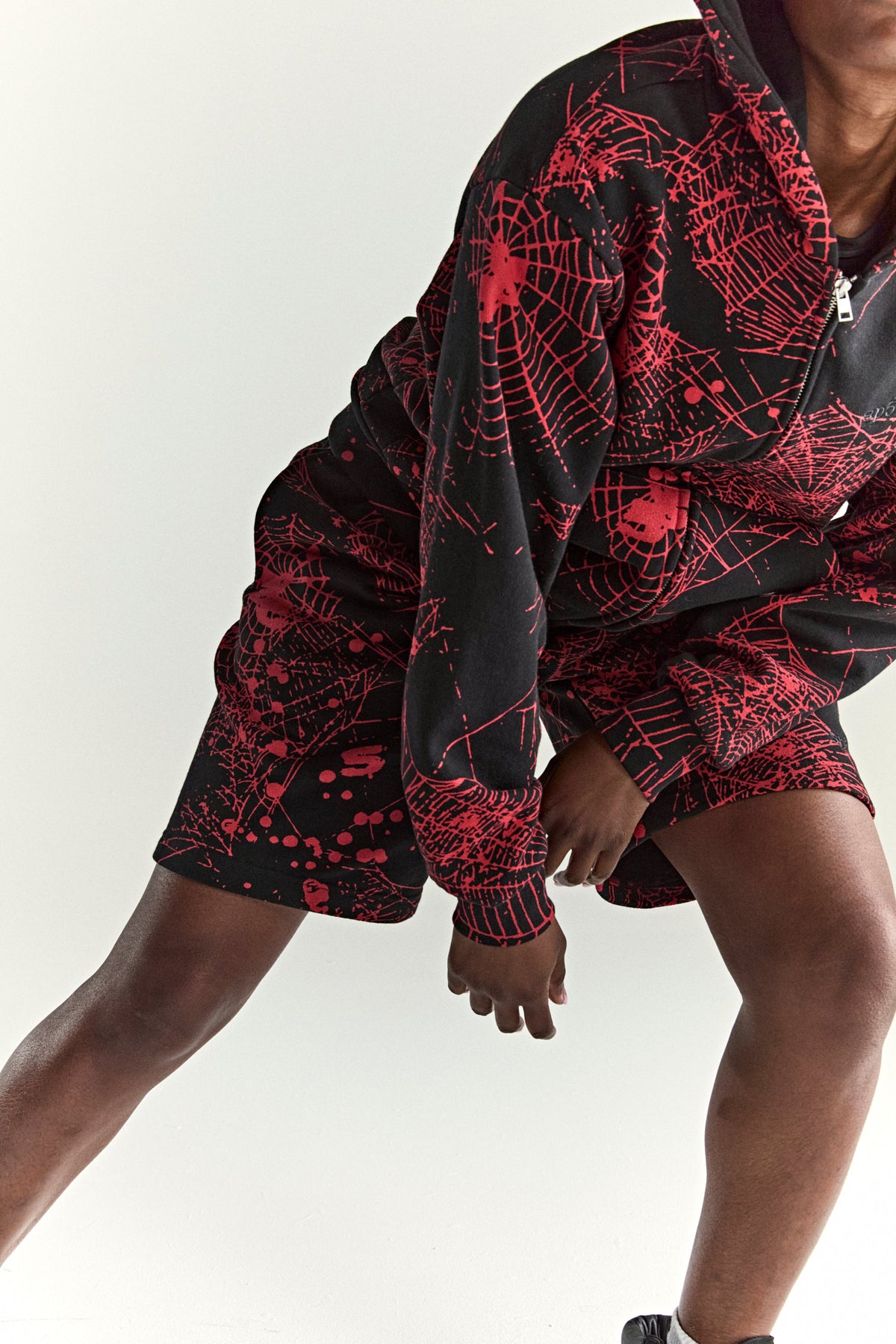 AOP WEB V2 ZIP UP HOODIE