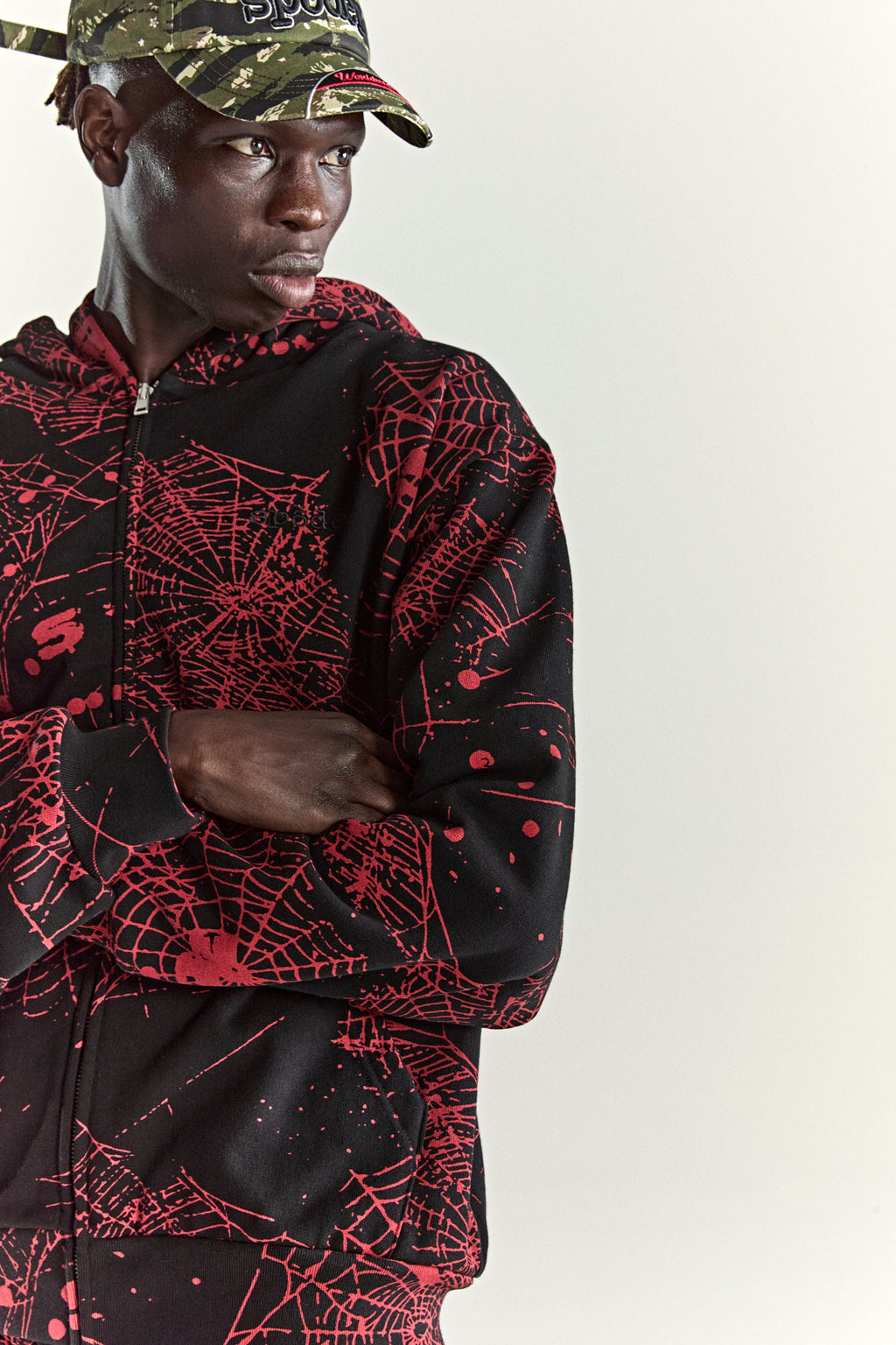 AOP WEB V2 ZIP UP HOODIE
