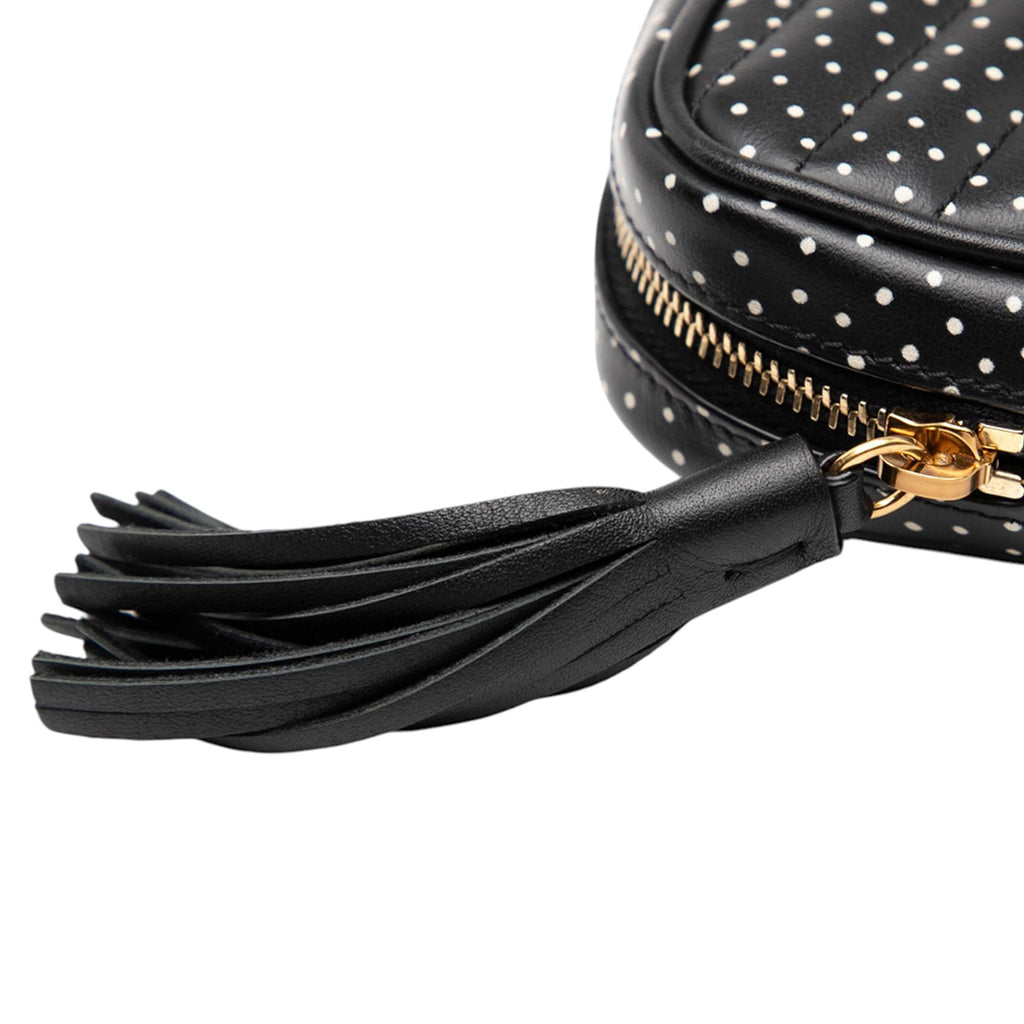 Saint Laurent Baby Quilted Chevron Calfskin Monogram Polka Dot Lou Camera Bag