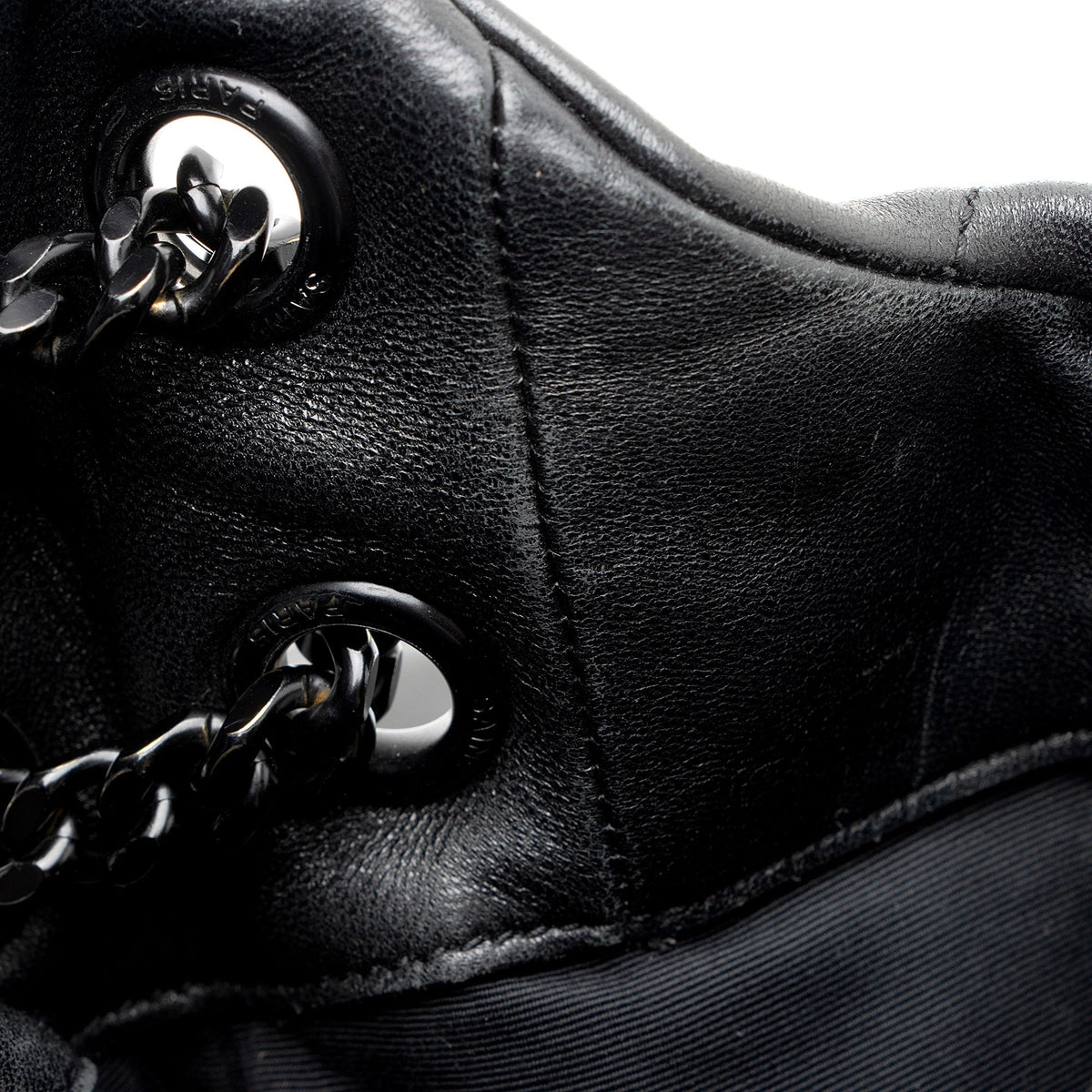 Saint Laurent Lambskin Monogram Puffer LouLou Medium Shoulder Bag