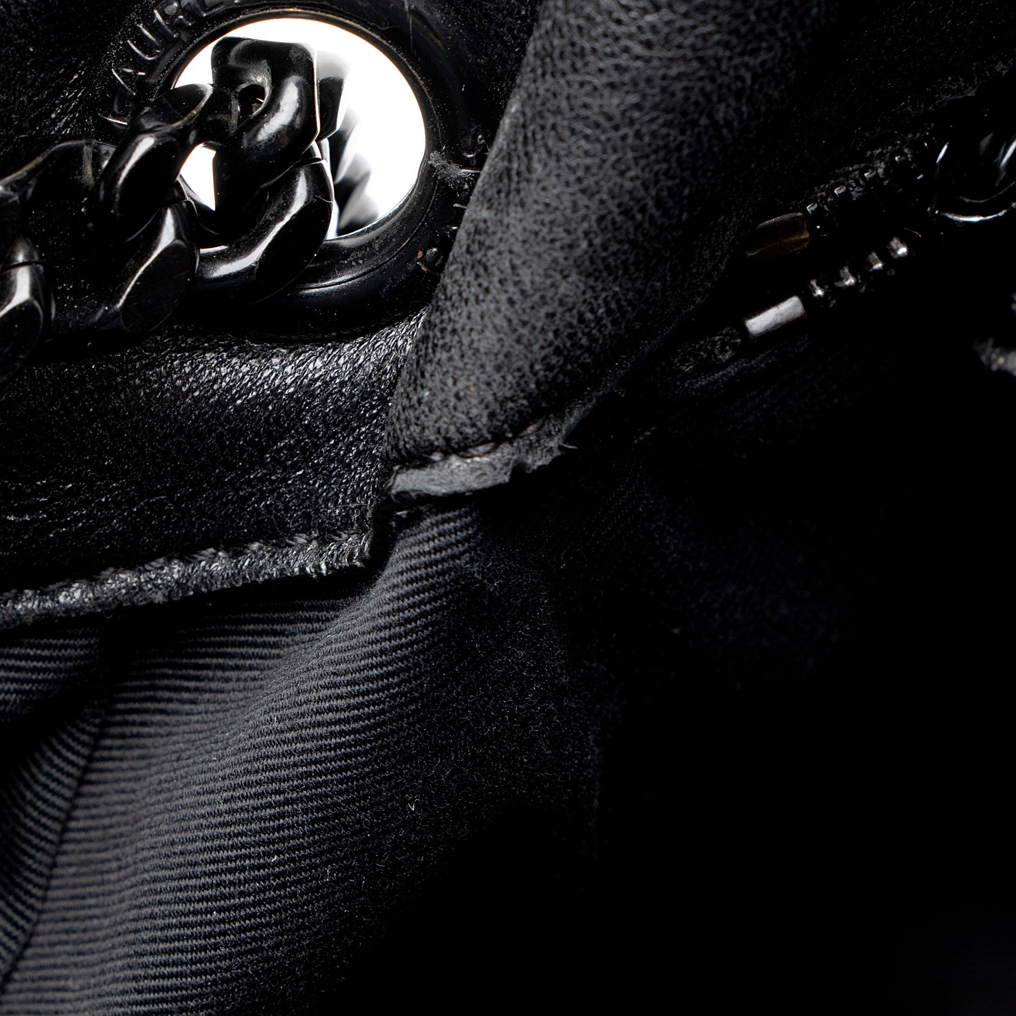 Saint Laurent Lambskin Monogram Puffer LouLou Medium Shoulder Bag